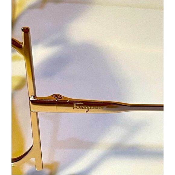Salvatore FERRAGAMO SF202S Full Rim Extra Large Geometric Frames with Rose Gold main image 9